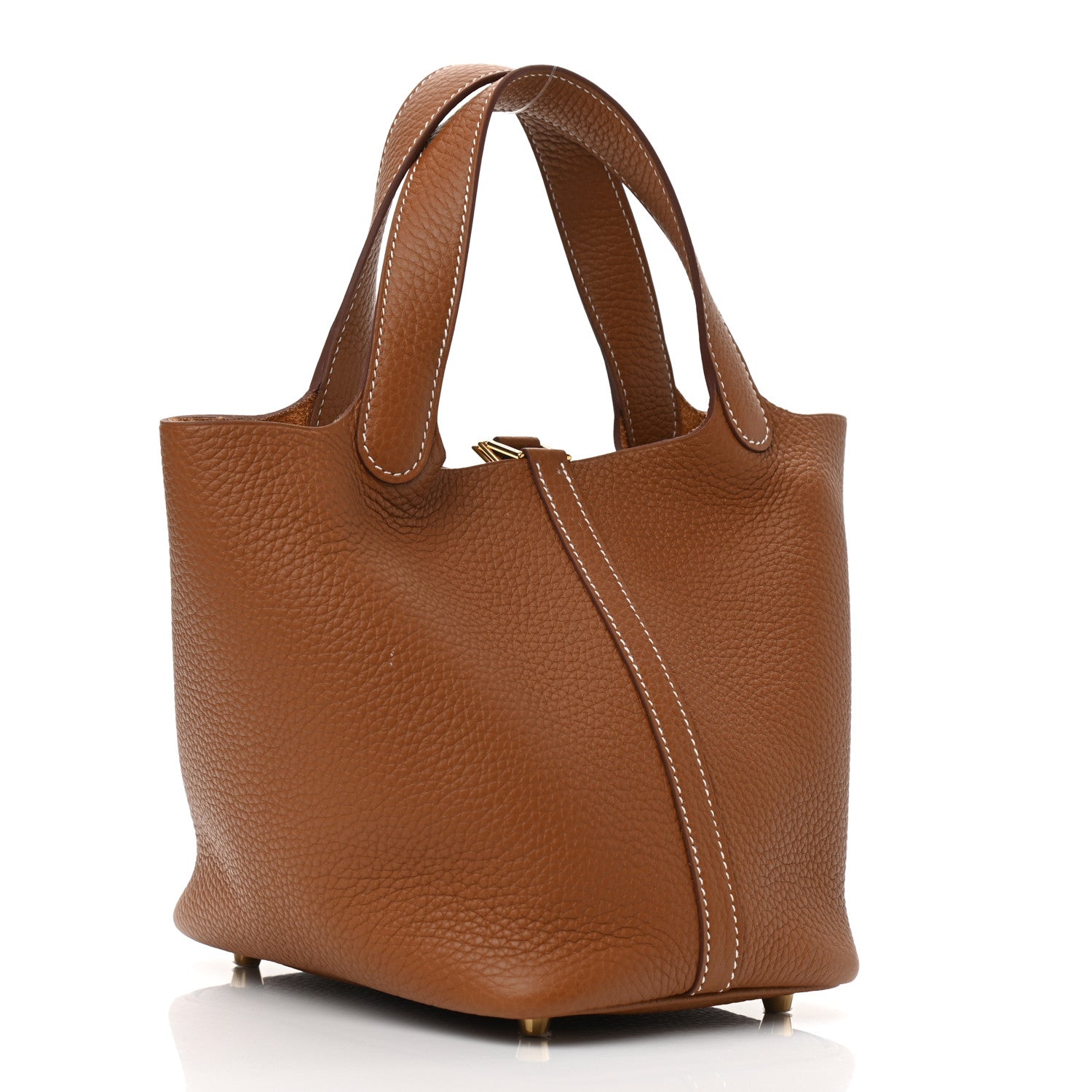 Hermes Taurillon Clemence Picotin Lock 18 PM Gold 3 of 9