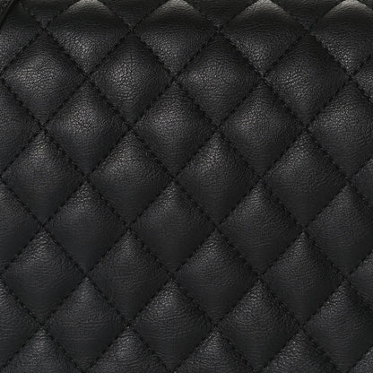 Chanel Grained Calfskin Quilted Messenger Flap Black 8 of 10