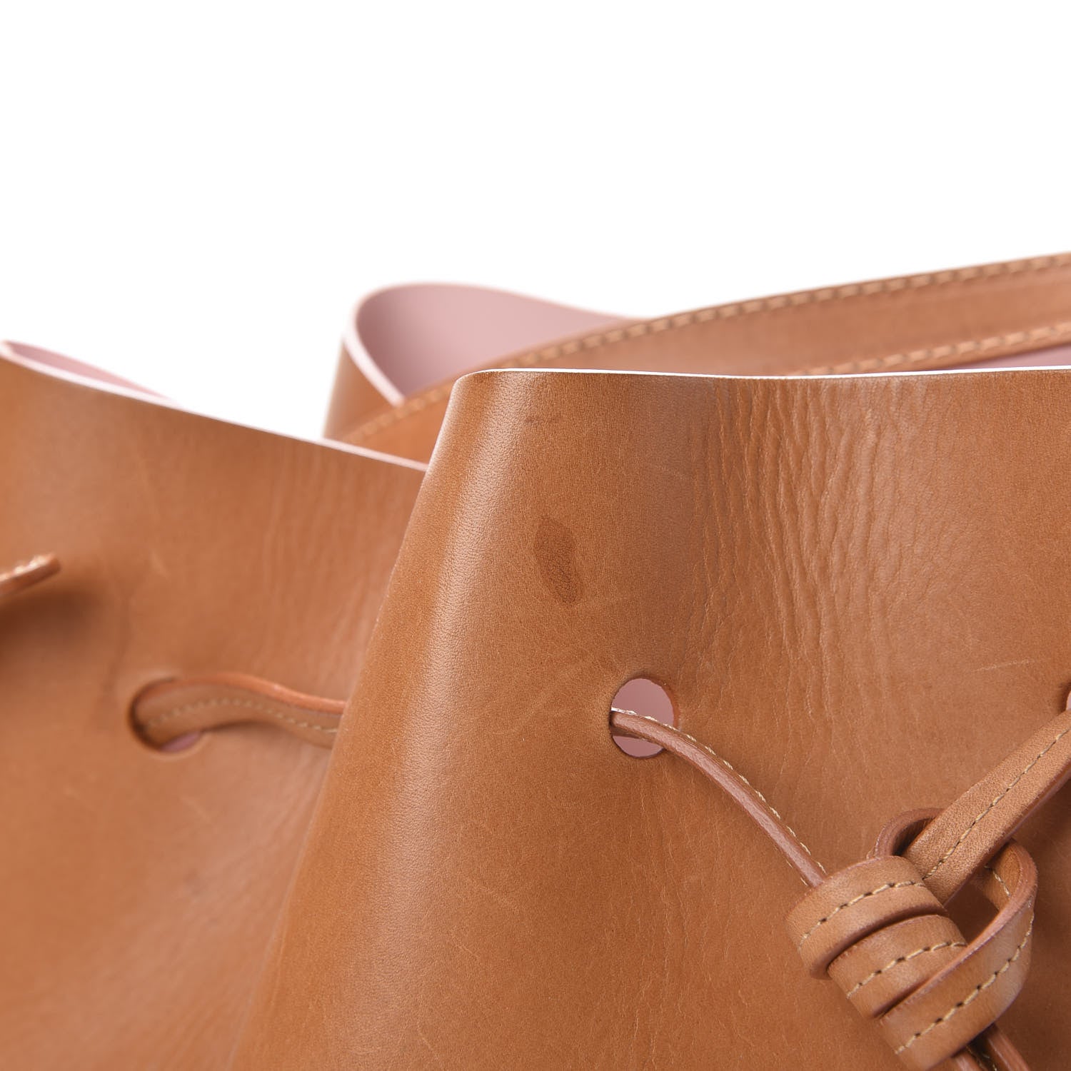 Mansur Gavriel Vegetable Tanned Calfskin Bucket Bag Cammello Rosa 18 of 18