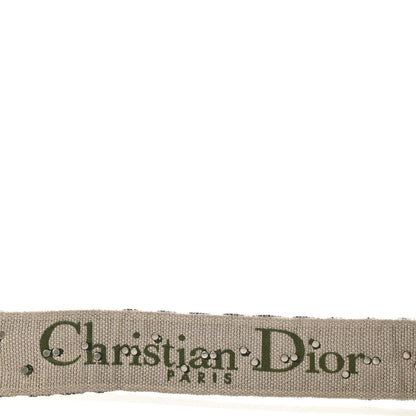 Christian Dior Oblique Studded Shoulder Strap Green Multicolor 3 of 5
