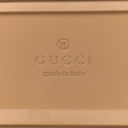 Gucci Monogram Jumbo GG Nappa Samoa Platform 40mm Slide Sandals 40 Camel Ebony New Acero 8 of 9