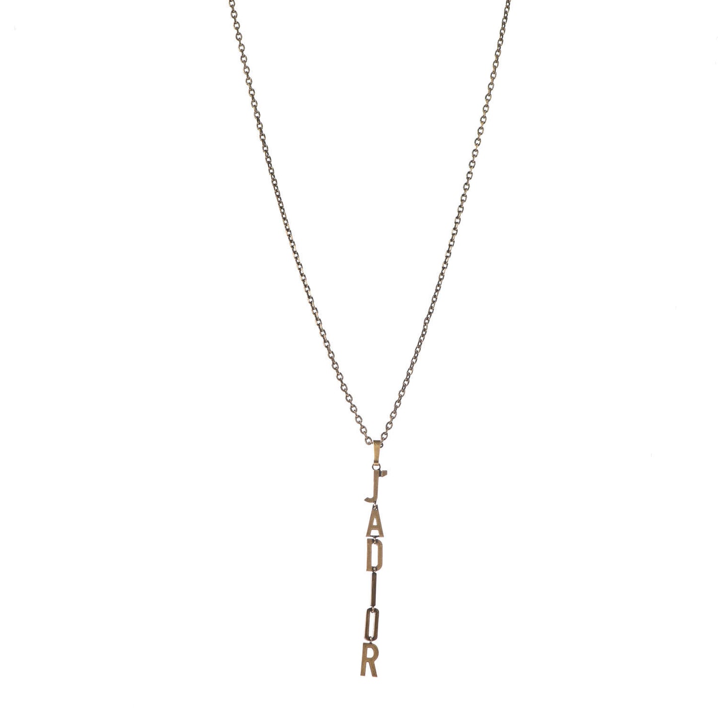 Metal J'Adior Long Necklace Aged Gold
