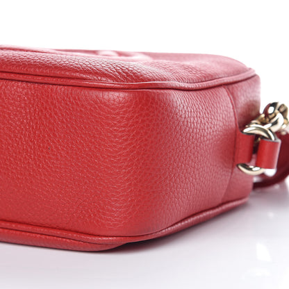 Gucci Pebbled Calfskin Small Soho Disco Bag Tabasco Red 6 of 9