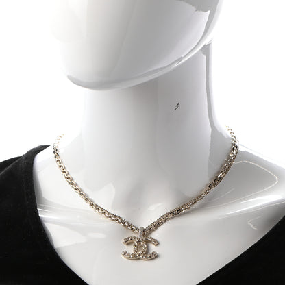 Chanel Crystal CC Multi Strand Chain Necklace Gold 2 of 5