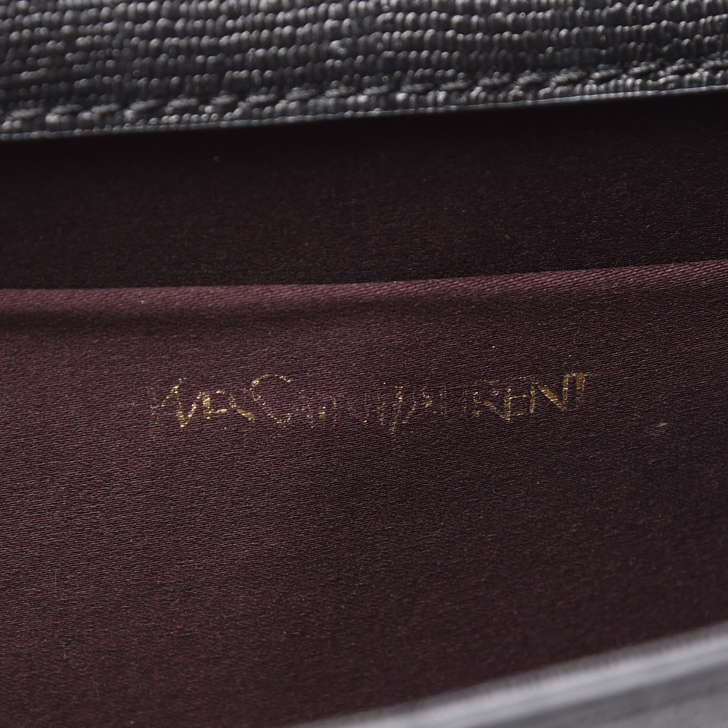Saint Laurent Textured Calfskin Y Ligne Clutch Black 5 of 8
