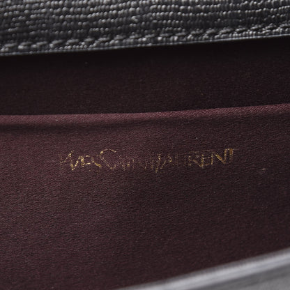 Saint Laurent Textured Calfskin Y Ligne Clutch Black 5 of 8