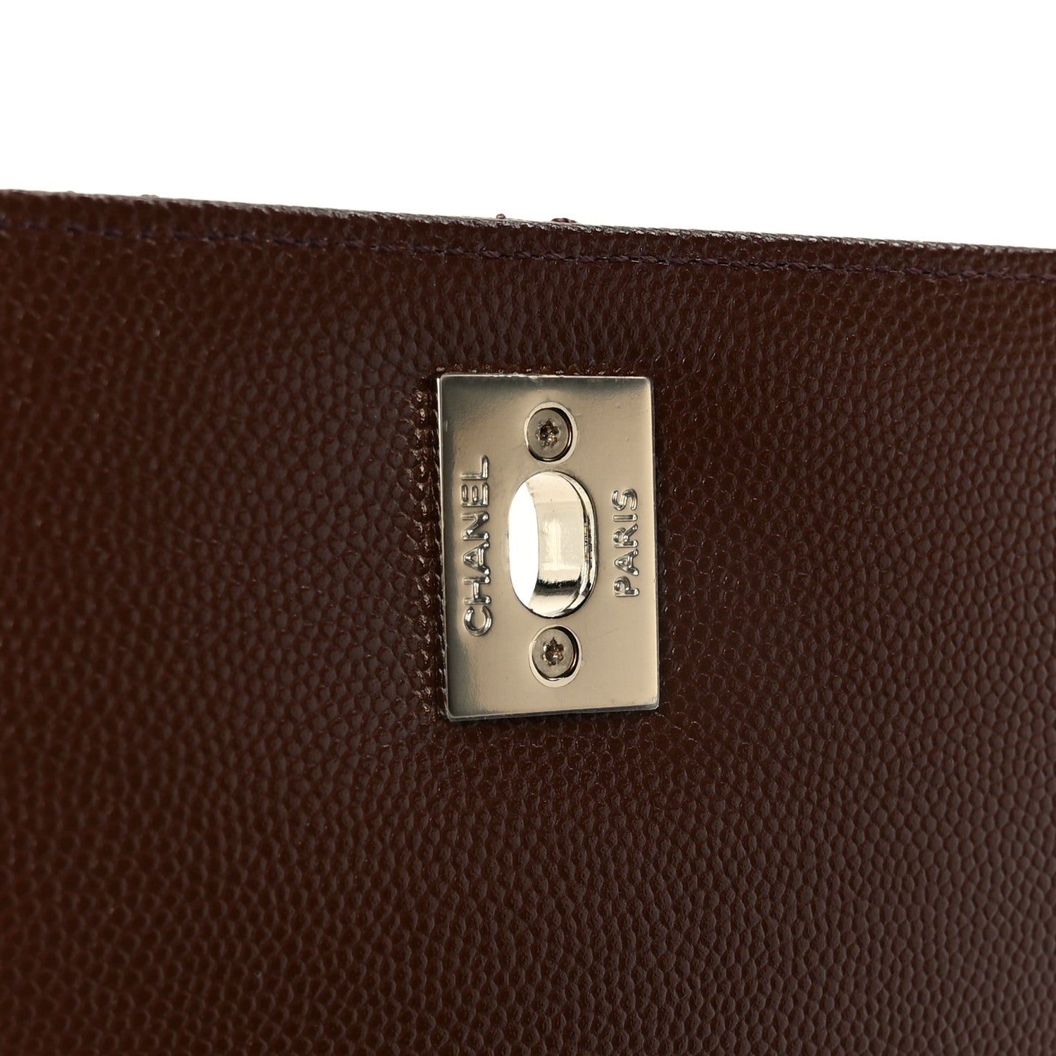 Chanel Caviar Quilted Small Coco Handle Flap Dark Brown 7 of 13