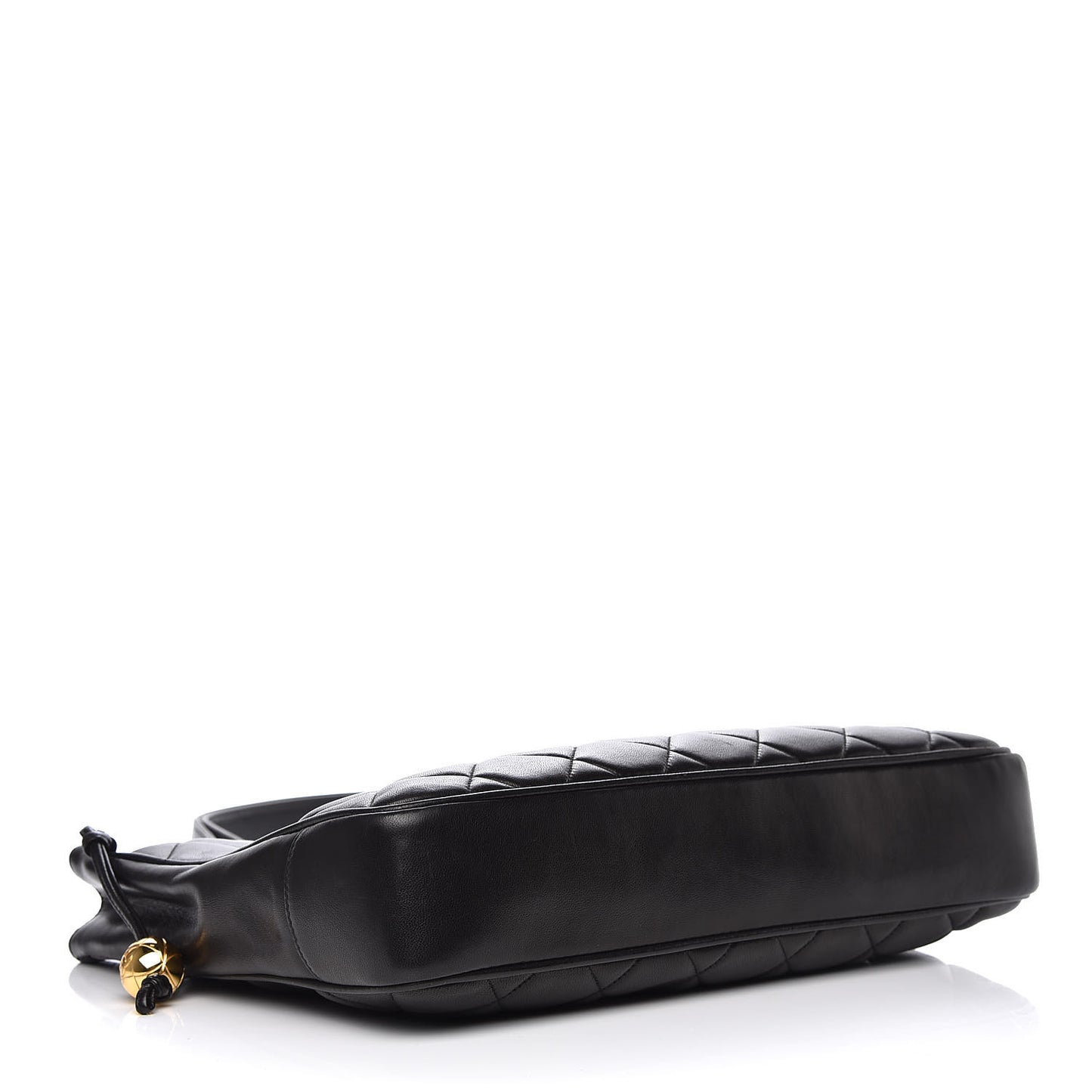Lambskin Quilted Shoulder Bag Black