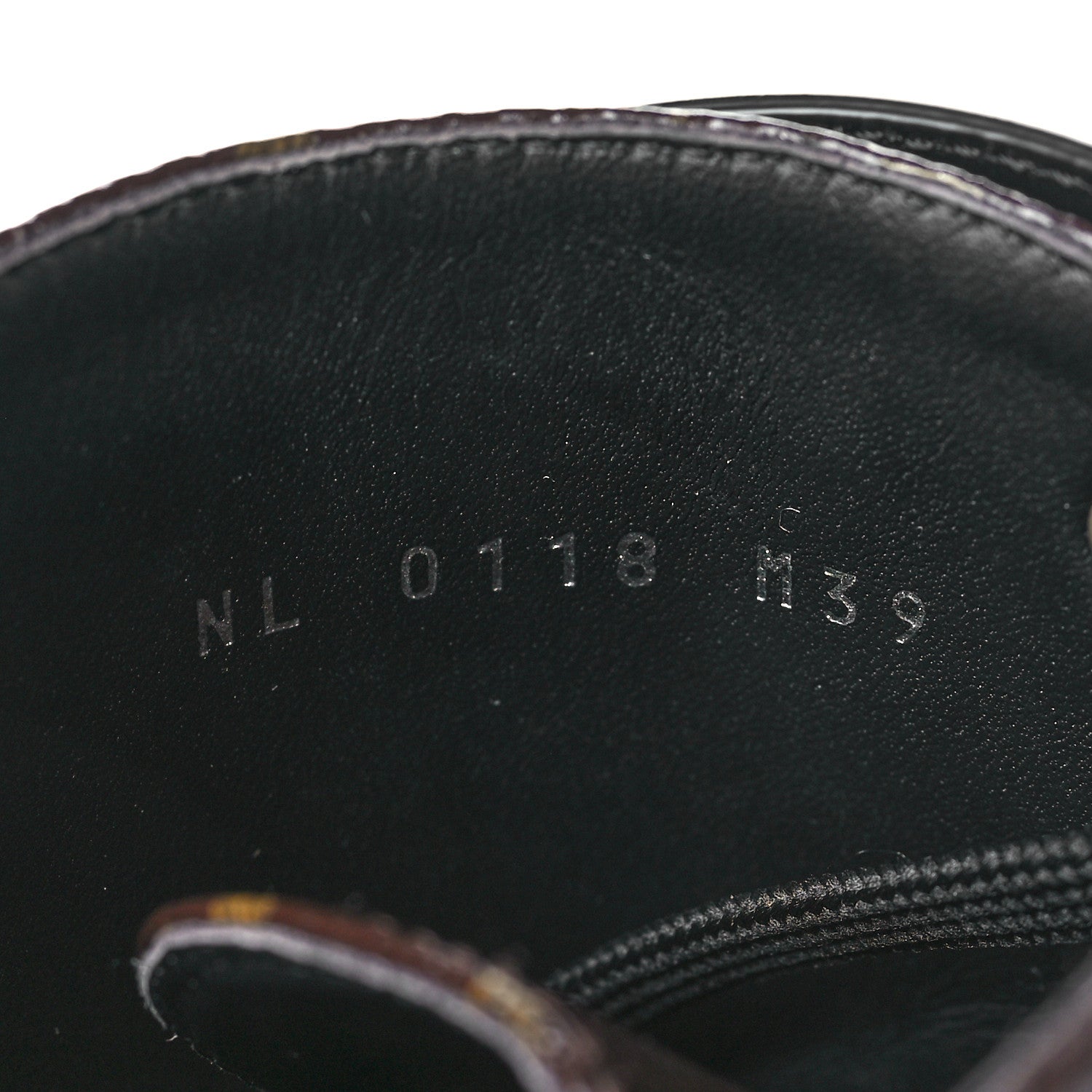 Louis Vuitton Calfskin Monogram Wonderland Flat Ranger Boots 39 Black 8 of 8
