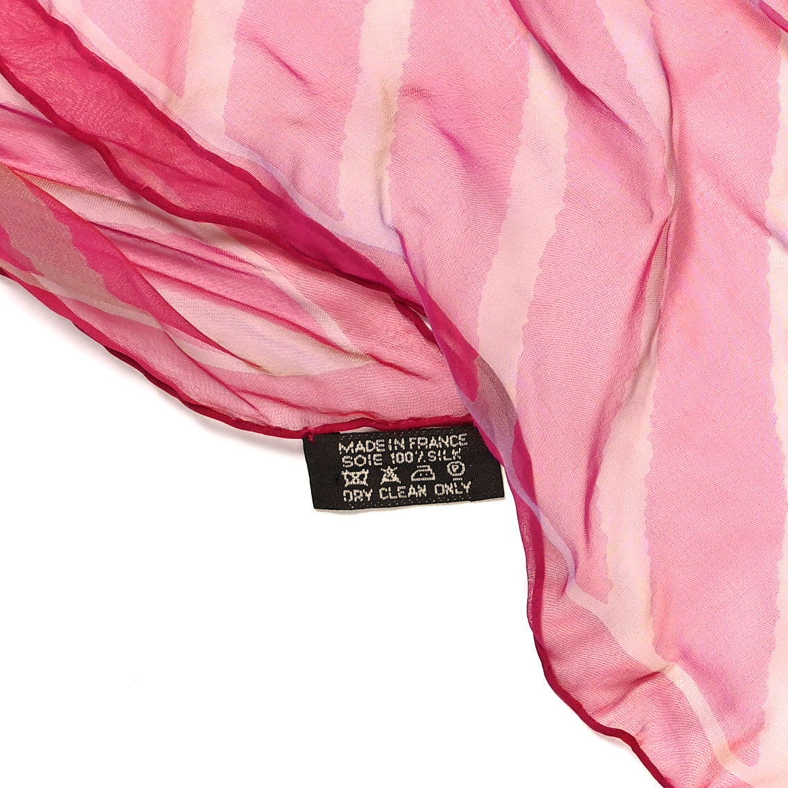 Silk Mousseline Striped Poncho