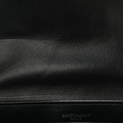 Saint Laurent Calfskin Y Quilted Monogram Toy Loulou Crossbody Bag Black 10 of 13
