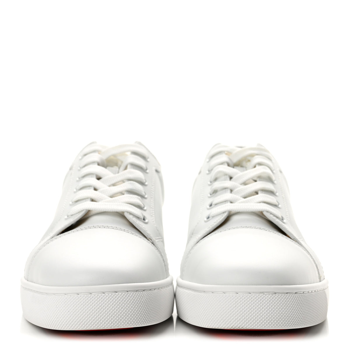 Calfskin Mens Louis Junior Flat Sneakers 44 White