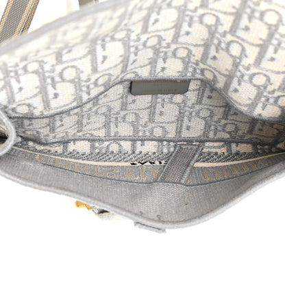 Christian Dior Oblique Slim Saddle Pouch Grey 4 of 11