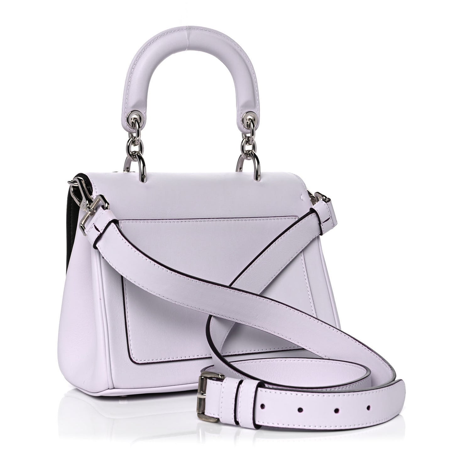 Smooth Calfskin Mini Be Dior Flap Lilac