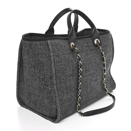 Chanel Lurex Boucle Medium Deauville Tote Black 2 of 10