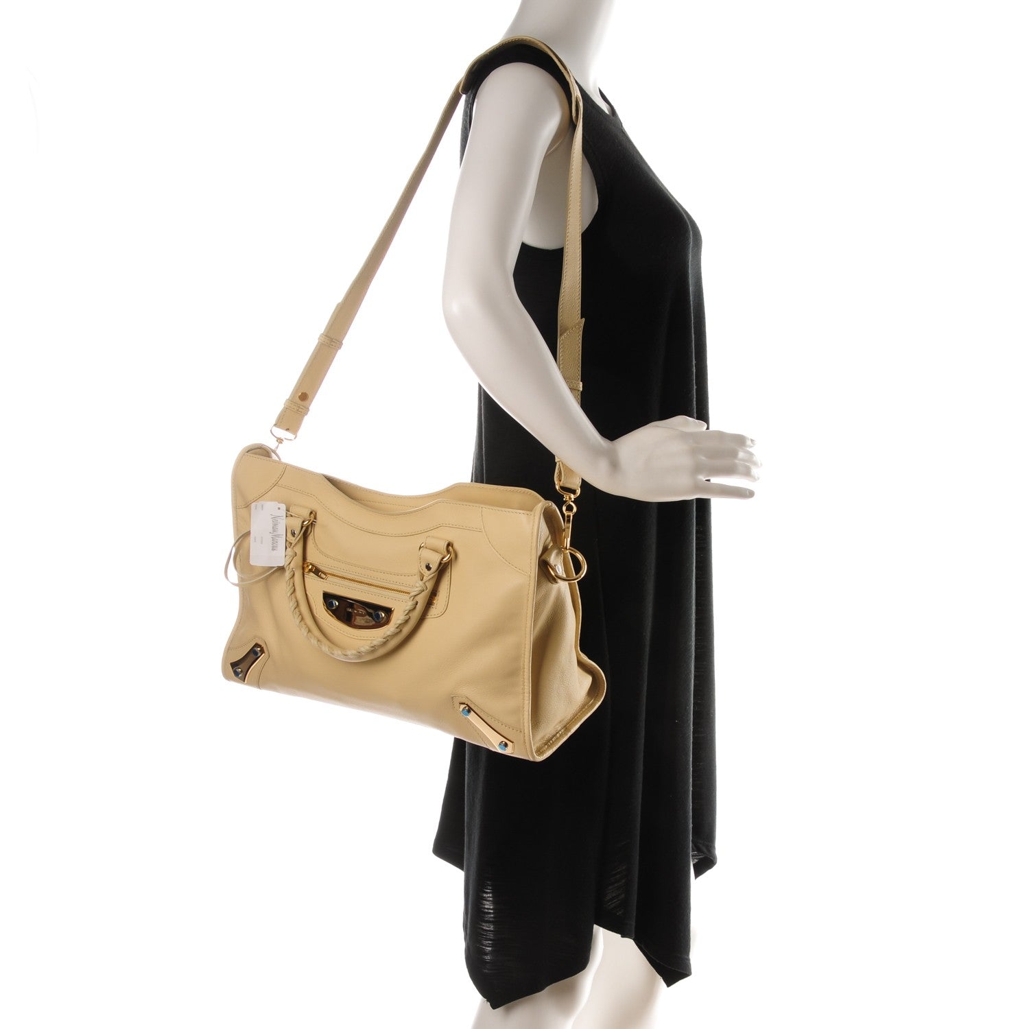 Balenciaga Veau Amp Plate Gold Hardware City Beige Argile 2 of 7