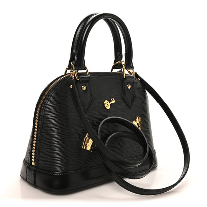 Louis Vuitton Epi Love Lock Alma BB Black 3 of 10