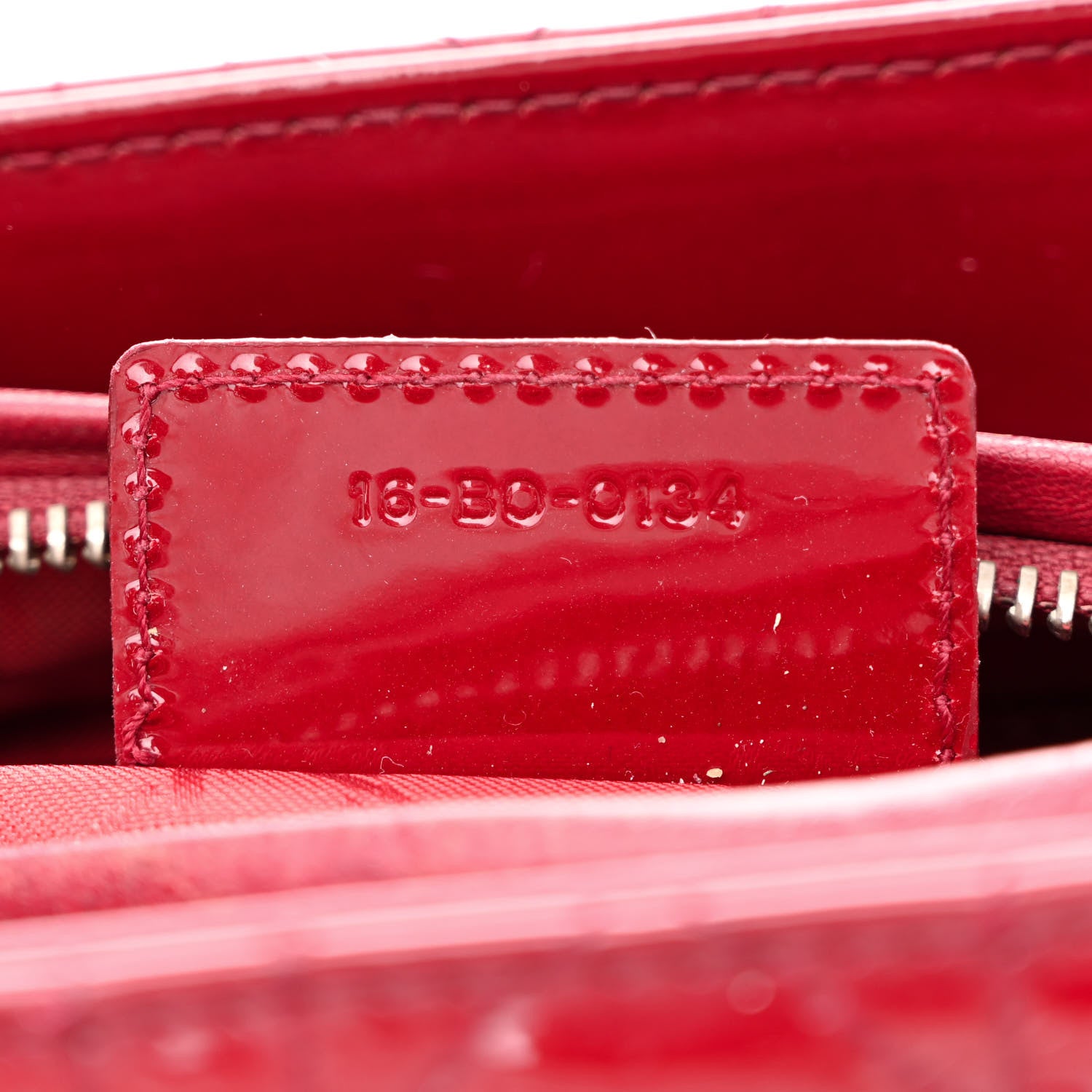 Christian Dior Patent Cannage Medium Lady Dior Red 7 of 10