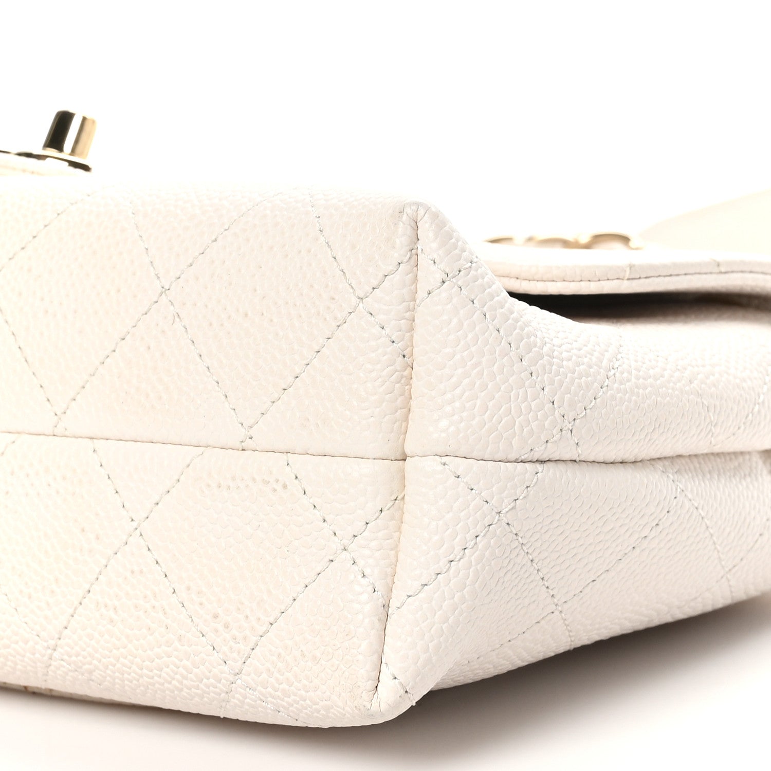 Chanel Caviar Quilted Small City Walk Flap White 10 of 10