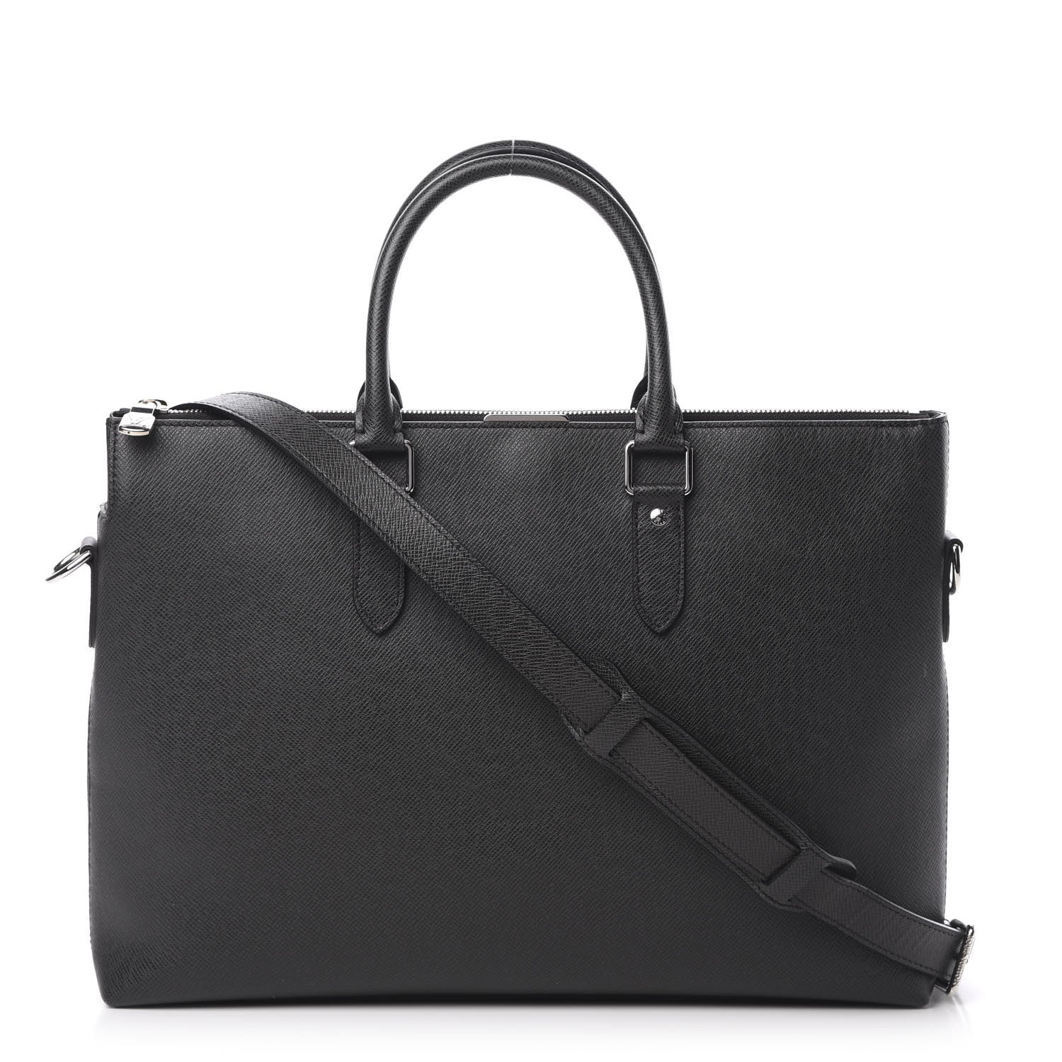 Louis Vuitton Taiga Anton Soft Briefcase Black 1 of 15