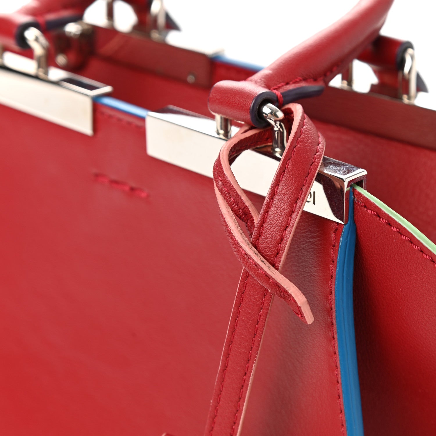 Fendi Vitello Dolce Mini 3jours Tote Ribes 10 of 10