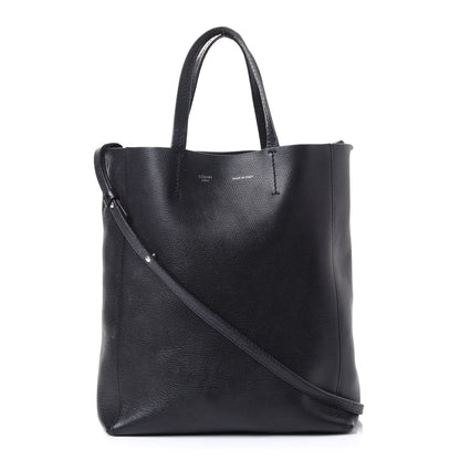 Celine Grained Calfskin Small Vertical Cabas Black 1 of 5