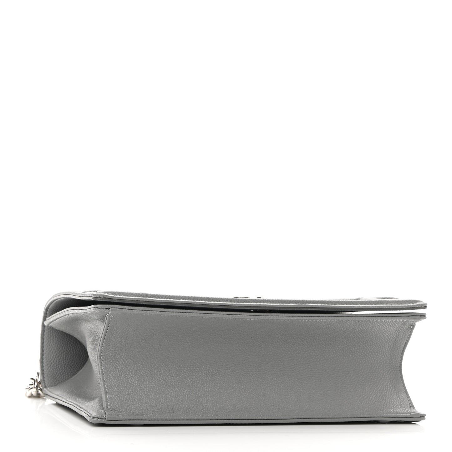 Grained Calfskin Medium Diorama Flap Bag Gris