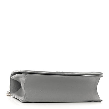 Christian Dior Grained Calfskin Medium Diorama Flap Bag Gris 4 of 11