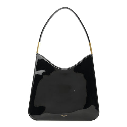 Saint Laurent Patent Calfskin Sadie Shoulder Bag Black 1 of 10