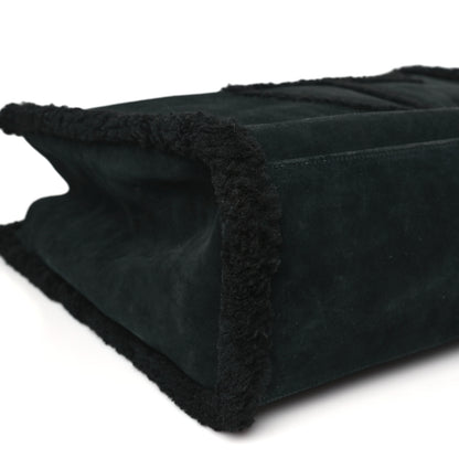 Telfar X UGG Suede Shearling Large Shopping Bag Black 9 of 11