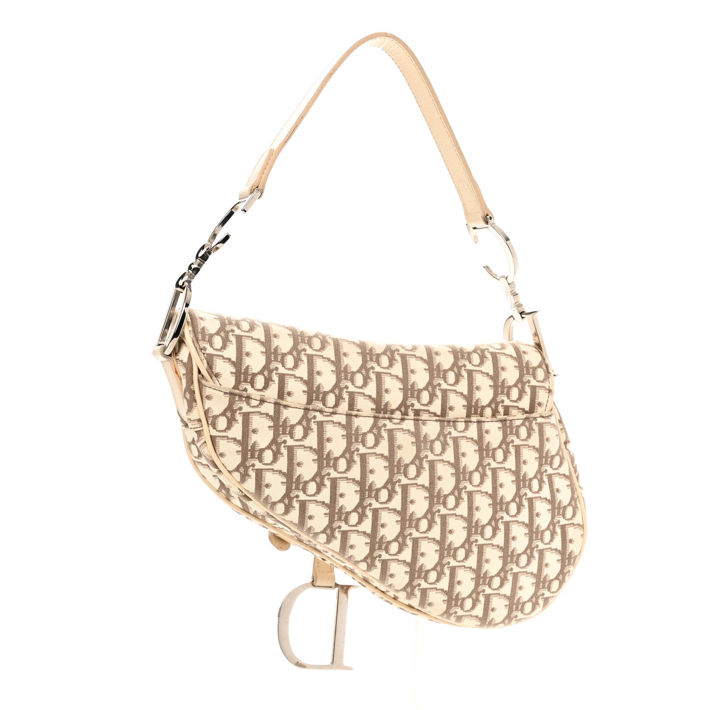 Monogram Vintage Flowers Saddle Bag Beige