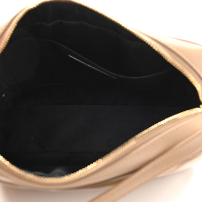 Saint Laurent Calfskin Matelasse Monogram Lou Camera Bag Dark Latte 5 of 10
