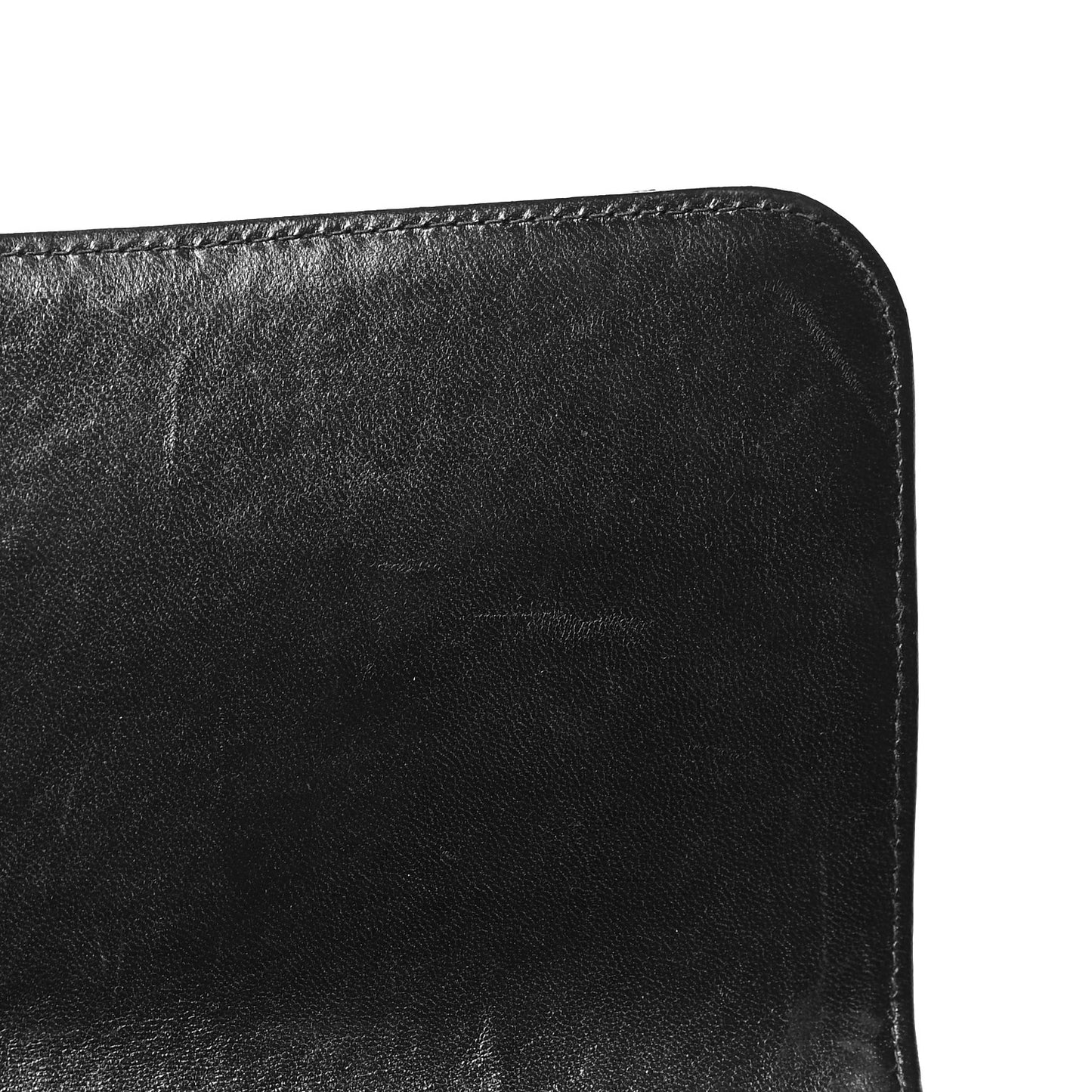 Lambskin Quilted Jumbo Single Flap Black