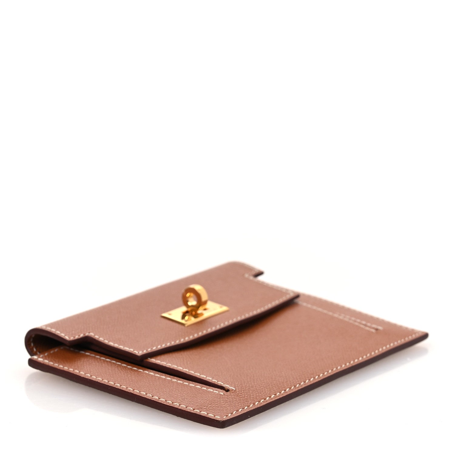 Hermes Epsom Kelly Pocket Compact Wallet Gold 4 of 10