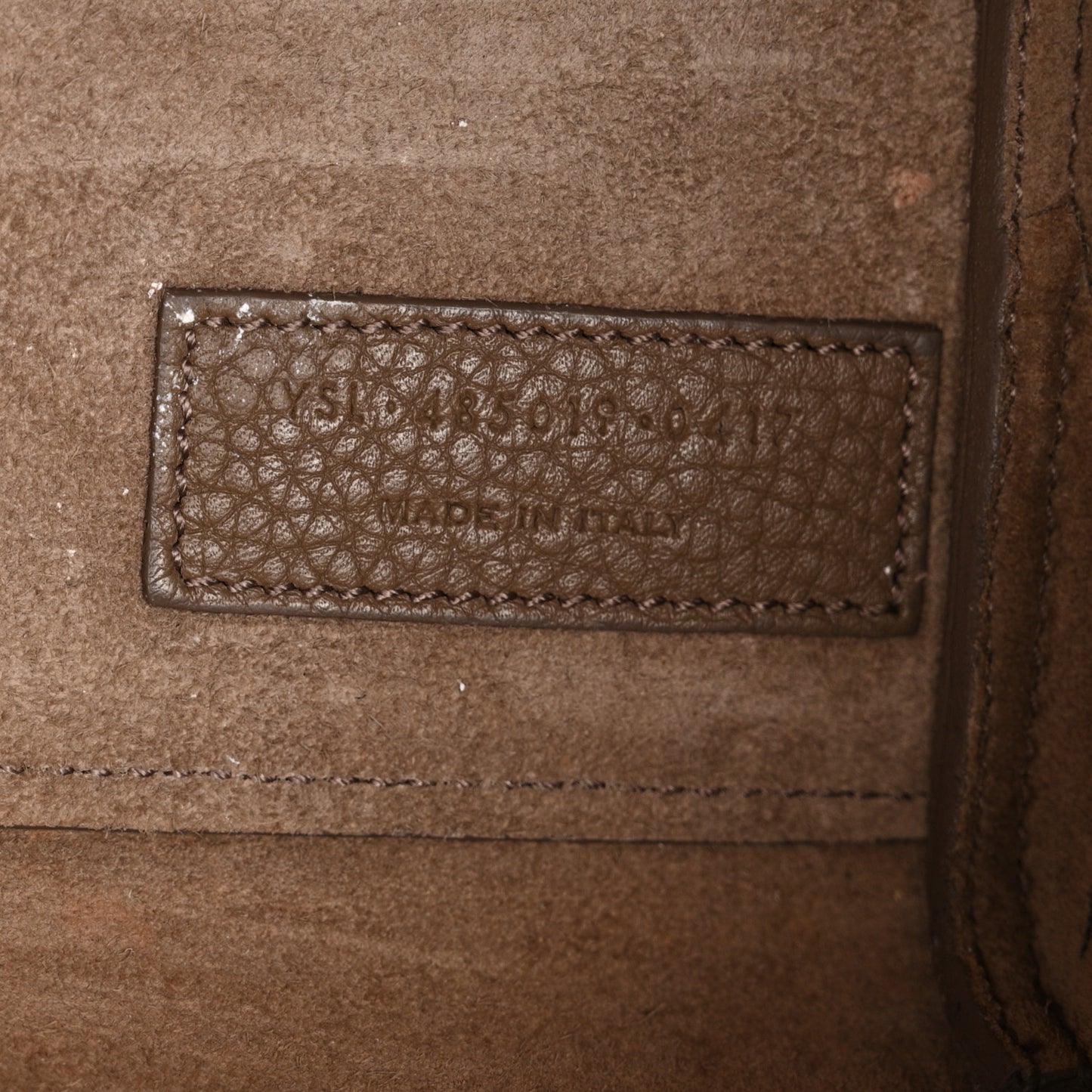 Grained Calfskin Nano Supple Sac De Jour Taupe