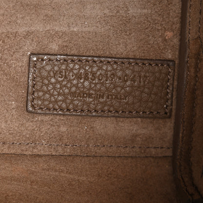 Saint Laurent Grained Calfskin Nano Supple Sac De Jour Taupe 7 of 14