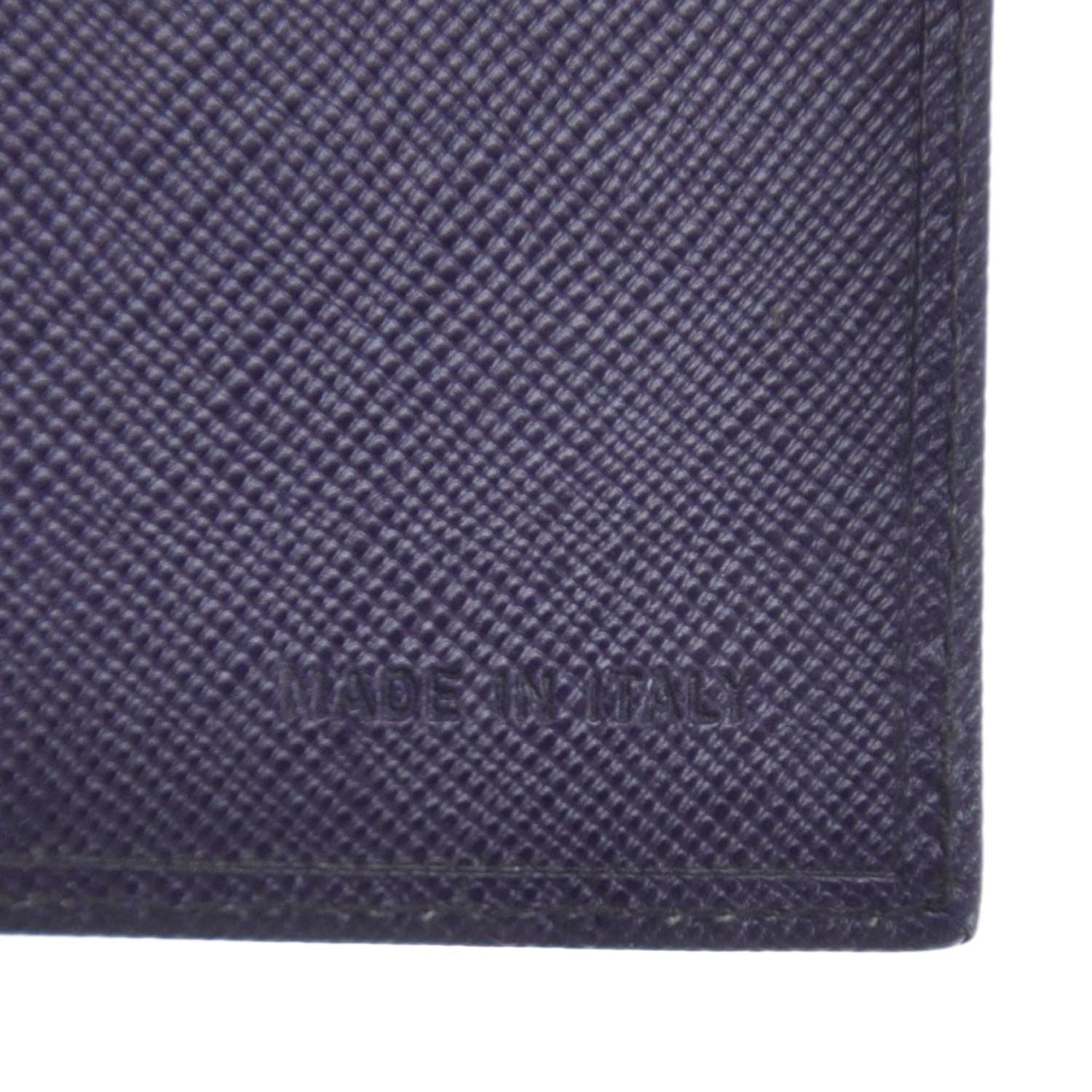 Prada Saffiano Checkbook Cover Purple 6 of 6