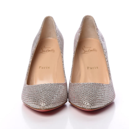 Christian Louboutin Glitter Diams Eloise 85 Pumps 37 Colombe 2 of 8