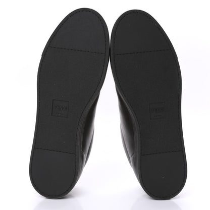 Fendi Calfskin FF Sneakers 12 Black 5 of 10