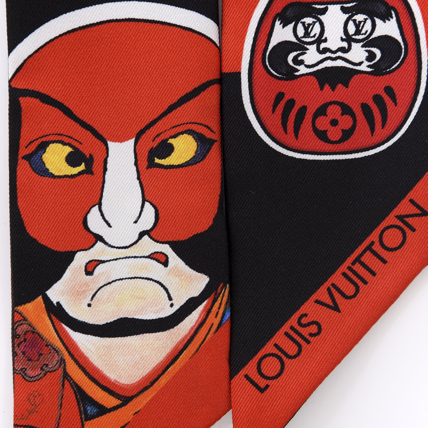 Silk Monogram Kabuki Stickers BB Bandeau Black