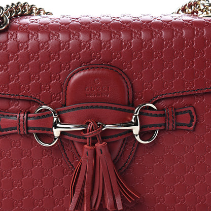 Gucci Microguccissima Medium Emily Chain Shoulder Bag Red 9 of 9