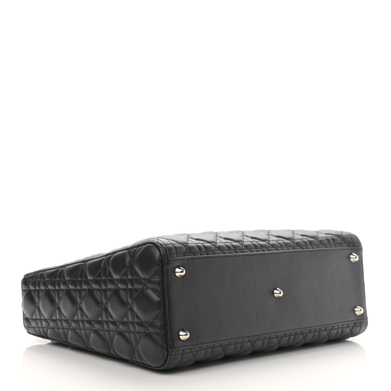 Christian Dior Lambskin Cannage Large Lady Dior Black 4 of 10