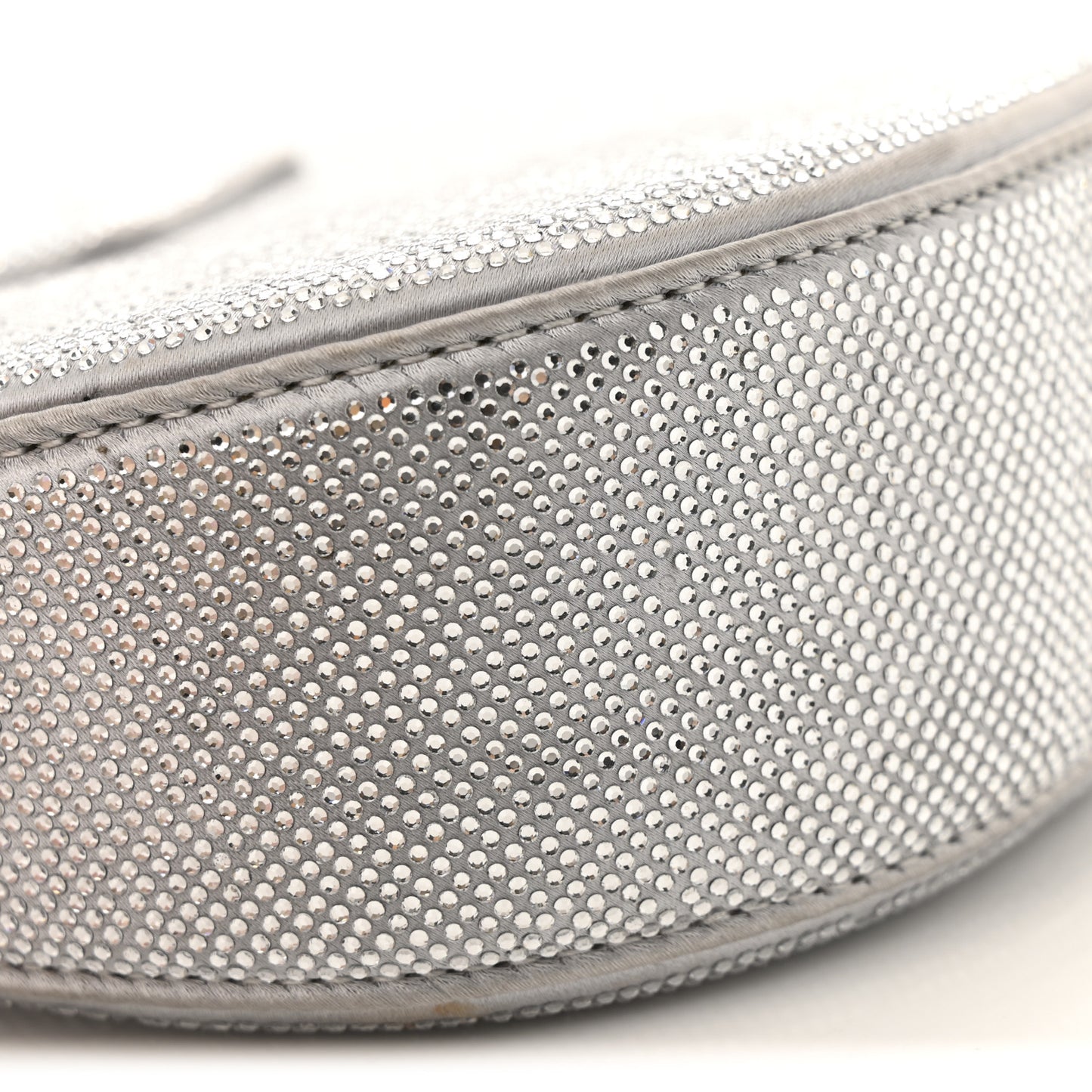 Mesh Crystal Rhinestone Small Legacy Hobo Alloy