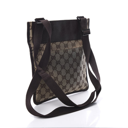 Gucci Monogram Messenger Crossbody Bag Dark Brown 2 of 11