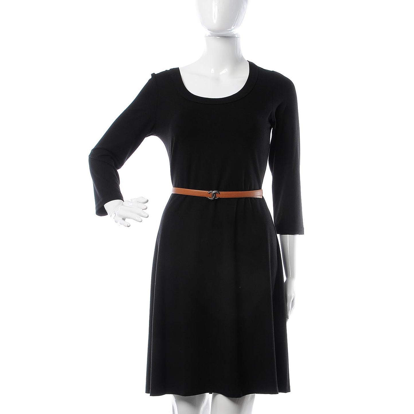 Calfskin CC Belt 80 32 Brown