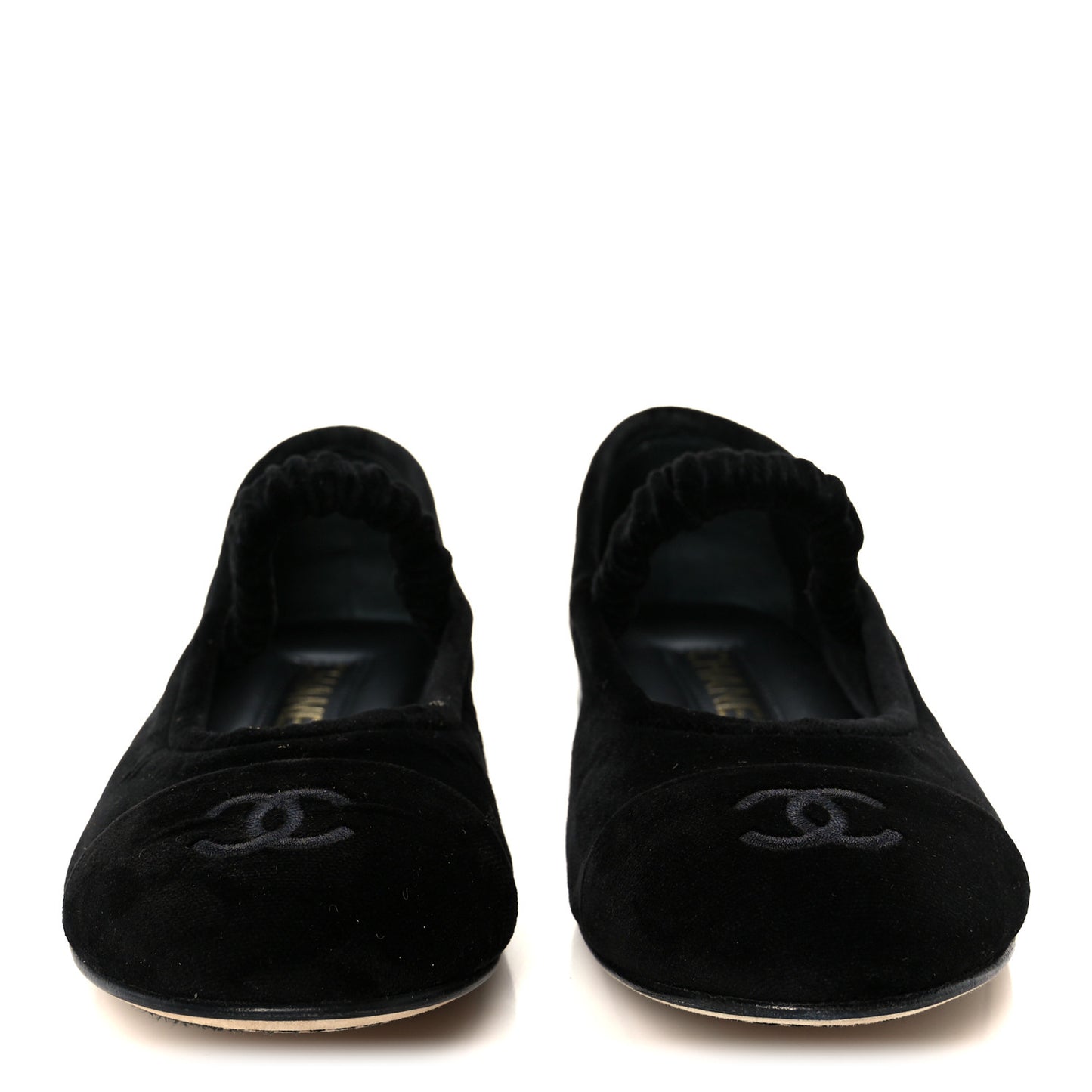Velvet Mary Jane Flats 36 Black