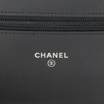 Chanel Patent Quilted Brilliant Wallet On Chain WOC Black 6 of 8