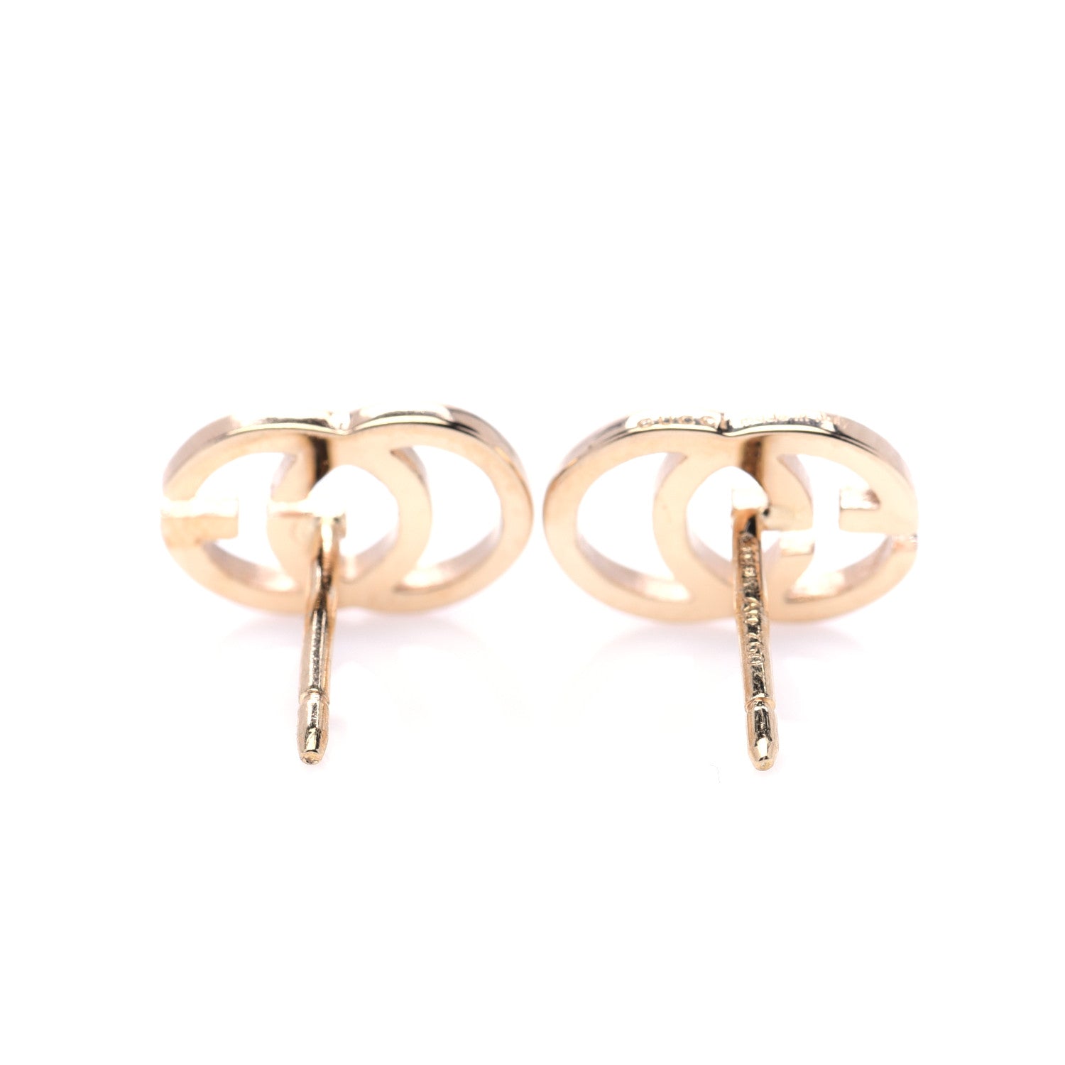 Gucci 18K Yellow Gold GG Tissue Stud Earrings 4 of 6