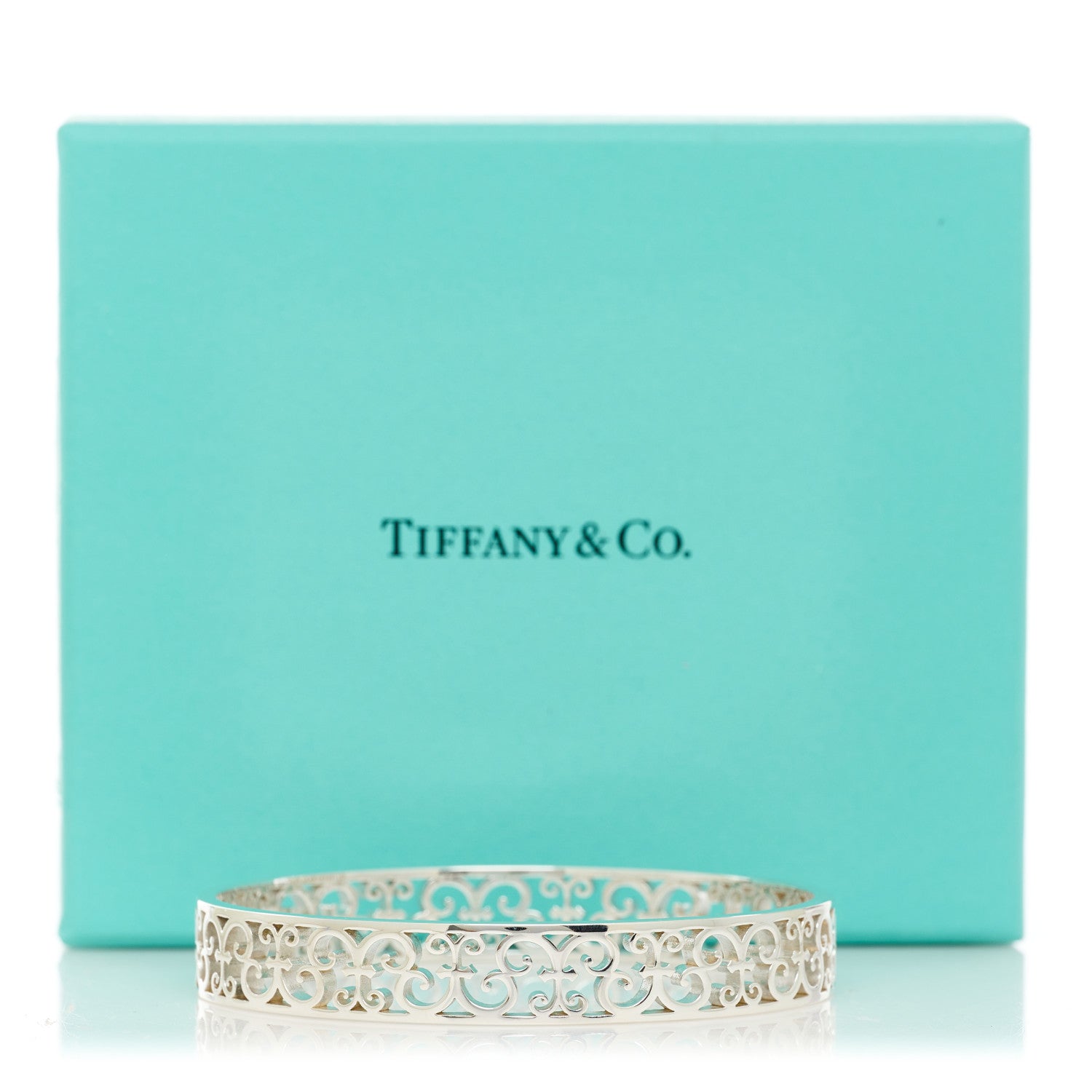 Tiffany Sterling Silver Enchant Bangle Bracelet 4 of 4