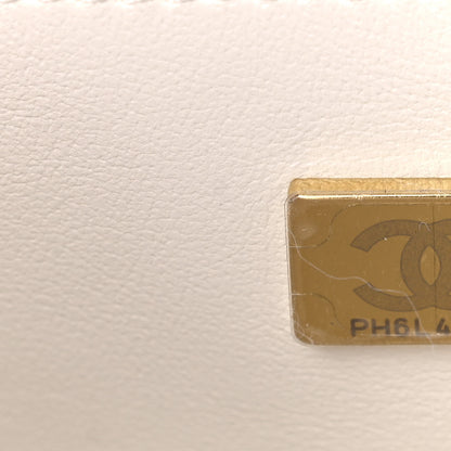 Chanel Lambskin Quilted CC In Love Heart Bag White 7 of 10